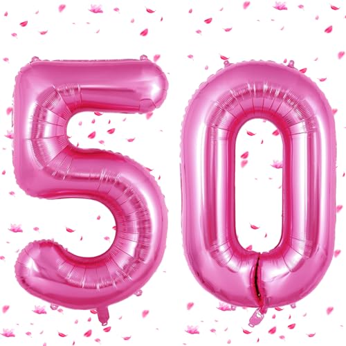 Rosa Pink Luftballon 50,Zahlen Luftballons rosa pink,40 Zoll Rosa Pink Folienballon 5&0,Zahlenballon 50 Helium Ballon 50 Geburtstag für Geburtstagsdeko Frau Mann Jubiläum Party Deko Rosa Pink Luftballon 50,Zahlen Luftballons rosa pink,40 Zoll Rosa Pink Folienballon 5&0,Zahlenballon 50 Helium Ballon 50 Geburtstag für Geburtstagsdeko Frau Mann Jubiläum Party Deko von UDRKFOPK
