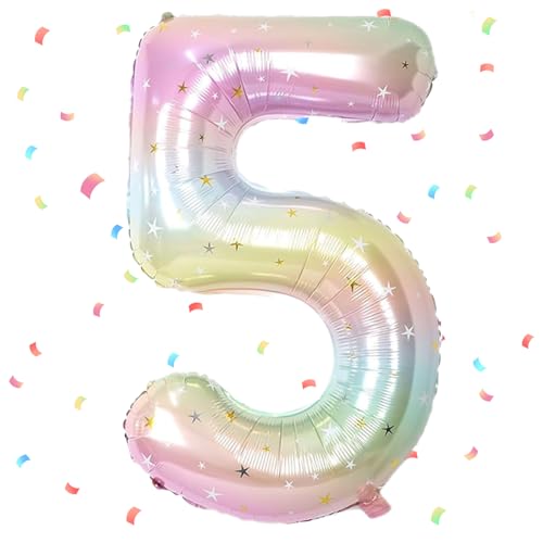 Verlauf Luftballon 5,Zahlen Luftballon Verlauf,40 Zoll Verlauf Folienballon 5,101cm Verlauf Zahlenballon 5 Helium Ballon Luftballon 5Geburtstag für 5 Jahre Geburtstagsdeko Mädchen Junge Verlauf Luftballon 5,Zahlen Luftballon Verlauf,40 Zoll Verlauf Folienballon 5,101cm Verlauf Zahlenballon 5 Helium Ballon Luftballon 5Geburtstag für 5 Jahre Geburtstagsdeko Mädchen Junge von UDRKFOPK
