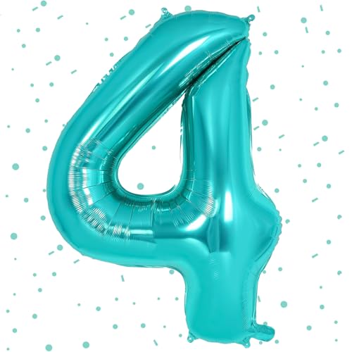 Zahlen Luftballon Blau Grün,Luftballons Zahlen 4, 40 Zoll Folienballon 4,101cm Zahlenballon 4 Helium Ballon Luftballon 4 Geburtstag für 4 Jahre Geburtstagsdeko Kinder Mädchen Junge Zahlen Luftballon Blau Grün,Luftballons Zahlen 4, 40 Zoll Folienballon 4,101cm Zahlenballon 4 Helium Ballon Luftballon 4 Geburtstag für 4 Jahre Geburtstagsdeko Kinder Mädchen Junge von UDRKFOPK