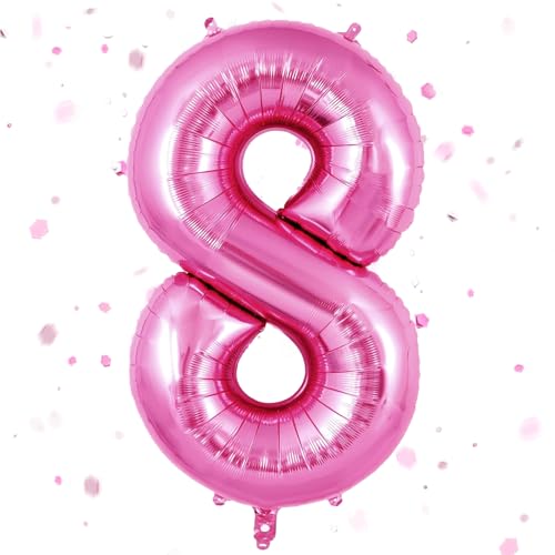 Zahlen Luftballon Rosa,Heißes rosa Luftballon 8, 40 Zoll Heißes rosa Folienballon 8,101cm rosa Zahlenballon 8 Helium Ballon luftballon 8 Geburtstag für 8 Jahre Geburtstagsdeko Kinder Mädchen Junge Zahlen Luftballon Rosa,Heißes rosa Luftballon 8, 40 Zoll Heißes rosa Folienballon 8,101cm rosa Zahlenballon 8 Helium Ballon luftballon 8 Geburtstag für 8 Jahre Geburtstagsdeko Kinder Mädchen Junge von UDRKFOPK