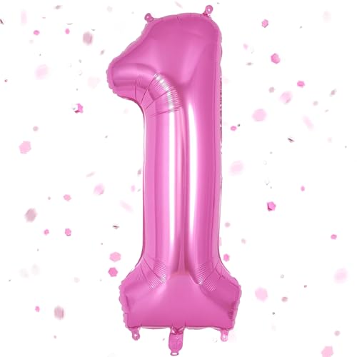 Zahlen Luftballon Rosa,Heißes rosa Luftballonss 1, 40 Zoll Heißes Rosa Folienballon 1,101cm rosa Zahlenballon 1 Helium Ballon Luftballon 1 Geburtstag für 1 Jahre Geburtstagsdeko Kinder Mädchen Junge Zahlen Luftballon Rosa,Heißes rosa Luftballonss 1, 40 Zoll Heißes Rosa Folienballon 1,101cm rosa Zahlenballon 1 Helium Ballon Luftballon 1 Geburtstag für 1 Jahre Geburtstagsdeko Kinder Mädchen Junge von UDRKFOPK