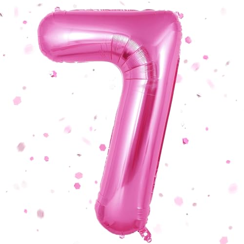 Zahlen Luftballon Rosa,Heißes rosa luftballon 7, 40 Zoll Heißes rosa Folienballon 7,101cm rosa Zahlenballon 7 Helium Ballon luftballon 7 Geburtstag für 7 Jahre Geburtstagsdeko Kinder Mädchen Junge Zahlen Luftballon Rosa,Heißes rosa luftballon 7, 40 Zoll Heißes rosa Folienballon 7,101cm rosa Zahlenballon 7 Helium Ballon luftballon 7 Geburtstag für 7 Jahre Geburtstagsdeko Kinder Mädchen Junge von UDRKFOPK