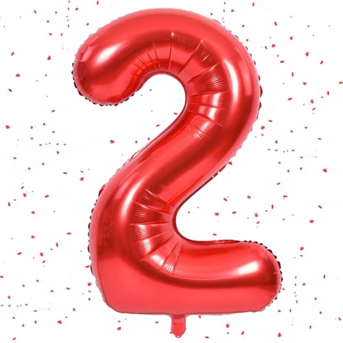 Zahlen Luftballon Rot,Rot luftballon 2, 40 Zoll Folienballon 2,101cm rot Zahlenballon 2 Helium Ballon luftballons 2 Geburtstag für 2 Jahre Geburtstagsdeko Kinder Mädchen Junge Zahlen Luftballon Rot,Rot luftballon 2, 40 Zoll Folienballon 2,101cm rot Zahlenballon 2 Helium Ballon luftballons 2 Geburtstag für 2 Jahre Geburtstagsdeko Kinder Mädchen Junge von UDRKFOPK