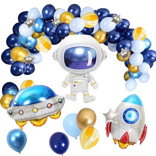 Weltraum Deko, 117 Pcs Space Kindergeburtstag Partydeko, Happy Birthday Banner Ufo Astronaut Rakete Folienballon Luftballons Tortendeko FüR Kinder Junge MäDchen Geburtstagsparty Weltraum Deko, 117 Pcs Space Kindergeburtstag Partydeko, Happy Birthday Banner Ufo Astronaut Rakete Folienballon Luftballons Tortendeko FüR Kinder Junge MäDchen Geburtstagsparty von UDTGYELF