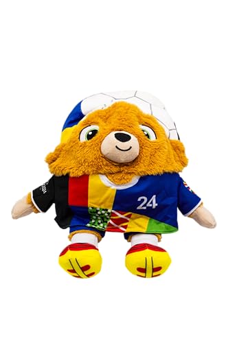Euro 24 Albärt Langhaar 2 in 1 Wendeplüsch, 35 cm von UEFA EURO 2024