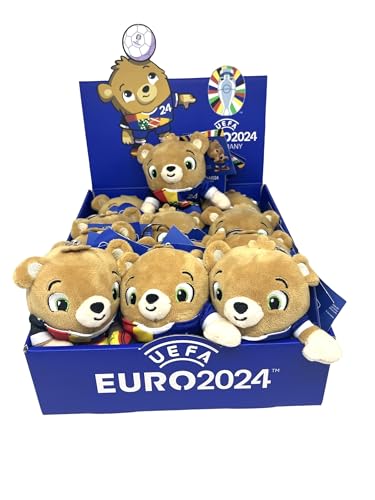 UEFA EURO 2024 - Offizielles Maskottchen Albärt - 12 cm Schlüsselanhänger Plüschtier - Komplettes Display mit 12 Stück UEFA EURO 2024 - Offizielles Maskottchen Albärt - 12 cm Schlüsselanhänger Plüschtier - Komplettes Display mit 12 Stück von UEFA Euro 2024
