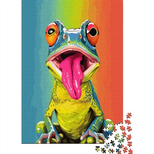 Frosch Puzzle 1000 Teile,Puzzle Für Erwachsene, Impossible Puzzle, GesKükenlichkeitsspiel Für Die Ganze Familie,Puzzle Legespiel- Erwachsenenpuzzle Puzzel 1000pcs (75x50cm) von UENDOKRNN
