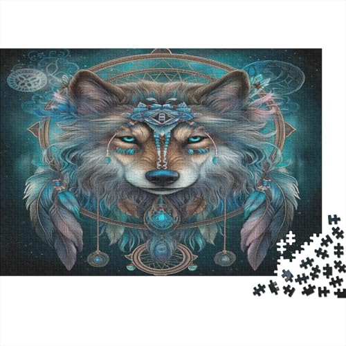 Wolf Puzzlespiel 1000 Teile Für Erwachsene, Einzigartige Kunstwerke Und Vorlage - Geburtstagsgeschenk - Spaßige Puzzles Mit Überraschung Von Puzzle in A Bag Puzzel 1000pcs (75x50cm) von UENDOKRNN