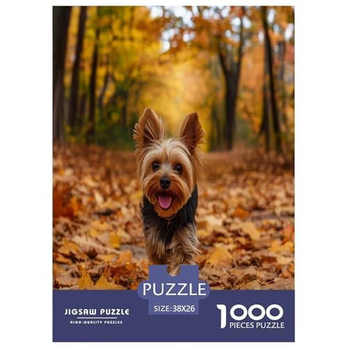 Yorkshire Terrier Puzzles 1000 Teile Schwer Puzzle Spielzeug Lernspiel Impossible Herausforderungsspielzeug Für Erwachsene Und Kinder in Bewährter 38x26cm/1000pcs von UENDOKRNN