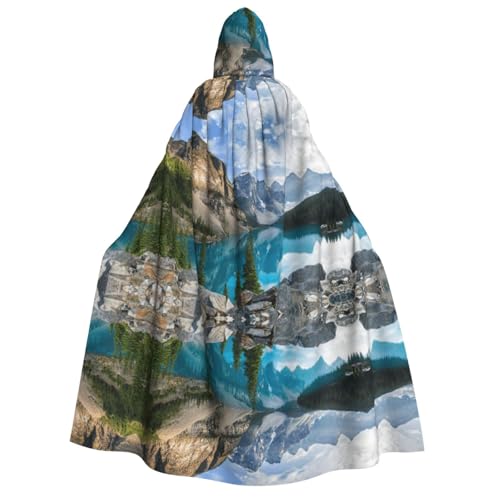 UENFFKDAP Kapuzenumhang für Erwachsene, Motiv: schöne Berge, Halloween-Umhang, Halloween-Kostüme, Party-Dekoration für Damen und Herren, weich und elastisch UENFFKDAP Kapuzenumhang für Erwachsene, Motiv: schöne Berge, Halloween-Umhang, Halloween-Kostüme, Party-Dekoration für Damen und Herren, weich und elastisch von UENFFKDAP