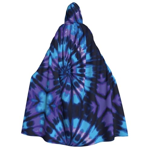 UENFFKDAP Kapuzenumhang für Erwachsene, mit violettem Batikmuster, Halloween-Umhang, Halloween-Kostüme, Party-Dekoration für Damen und Herren, weich und elastisch UENFFKDAP Kapuzenumhang für Erwachsene, mit violettem Batikmuster, Halloween-Umhang, Halloween-Kostüme, Party-Dekoration für Damen und Herren, weich und elastisch von UENFFKDAP