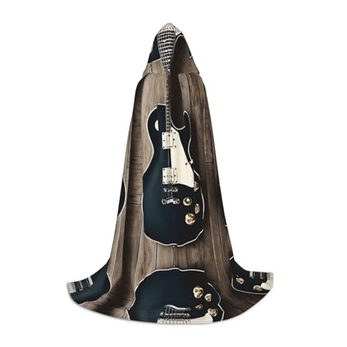 UENFFKDAP Kapuzenumhang mit Musikgitarre für Teenager, Party-Dekoration, Größe M, weich und elastisch UENFFKDAP Kapuzenumhang mit Musikgitarre für Teenager, Party-Dekoration, Größe M, weich und elastisch von UENFFKDAP