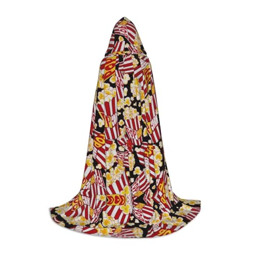 UENFFKDAP Kapuzenumhang mit Popcorn-Aufdruck, für Teenager, Party-Dekoration, Größe L, weich und elastisch UENFFKDAP Kapuzenumhang mit Popcorn-Aufdruck, für Teenager, Party-Dekoration, Größe L, weich und elastisch von UENFFKDAP