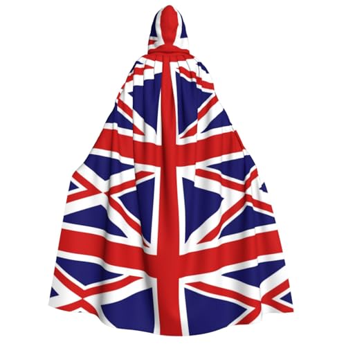 UENFFKDAP Kapuzenumhang mit UK-Flagge für Erwachsene, Halloween-Umhang, Halloween-Kostüme, Party-Dekoration für Damen und Herren, weich und elastisch UENFFKDAP Kapuzenumhang mit UK-Flagge für Erwachsene, Halloween-Umhang, Halloween-Kostüme, Party-Dekoration für Damen und Herren, weich und elastisch von UENFFKDAP