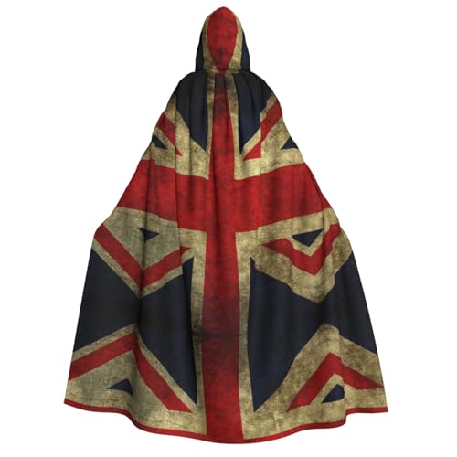 UENFFKDAP Kapuzenumhang mit britischer Flagge für Erwachsene, Halloween-Umhang, Halloween-Kostüme, Party-Dekoration für Damen und Herren, weich und elastisch UENFFKDAP Kapuzenumhang mit britischer Flagge für Erwachsene, Halloween-Umhang, Halloween-Kostüme, Party-Dekoration für Damen und Herren, weich und elastisch von UENFFKDAP