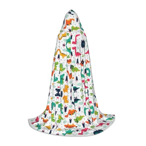 UENFFKDAP Kapuzenumhang mit buntem Dinosaurier-Druck, für Teenager, Party-Dekoration, Größe L, weich und elastisch UENFFKDAP Kapuzenumhang mit buntem Dinosaurier-Druck, für Teenager, Party-Dekoration, Größe L, weich und elastisch von UENFFKDAP