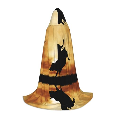UENFFKDAP Kapuzenumhang mit coolem Stier-Motiv, für Teenager, Party-Dekoration, Größe M, weich und elastisch UENFFKDAP Kapuzenumhang mit coolem Stier-Motiv, für Teenager, Party-Dekoration, Größe M, weich und elastisch von UENFFKDAP