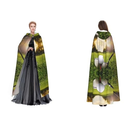 UENFFKDAP Umhang mit Golfball-Aufdruck, für Damen, Herren, Erwachsene, volle Länge, mit Kapuze, für Halloween, Cosplay, Party, Kostüme UENFFKDAP Umhang mit Golfball-Aufdruck, für Damen, Herren, Erwachsene, volle Länge, mit Kapuze, für Halloween, Cosplay, Party, Kostüme von UENFFKDAP