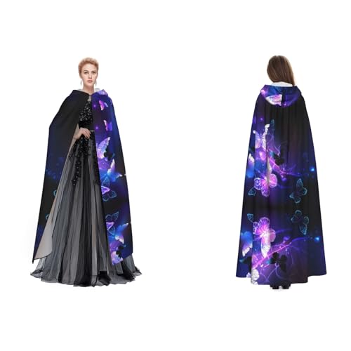 UENFFKDAP Umhang mit Kapuze, für Damen, Herren, Erwachsene, mit Kapuze, für Halloween, Cosplay, Party, Kostüme, Weiß / Lila UENFFKDAP Umhang mit Kapuze, für Damen, Herren, Erwachsene, mit Kapuze, für Halloween, Cosplay, Party, Kostüme, Weiß / Lila von UENFFKDAP
