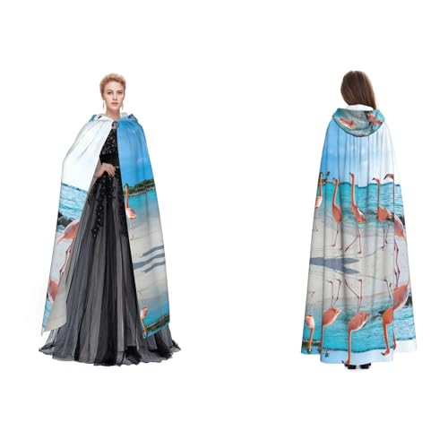 UENFFKDAP Umhang mit Kapuze für Damen, Herren, Erwachsene, mit Kapuze, für Halloween, Cosplay, Party, Kostüme, Rosa UENFFKDAP Umhang mit Kapuze für Damen, Herren, Erwachsene, mit Kapuze, für Halloween, Cosplay, Party, Kostüme, Rosa von UENFFKDAP