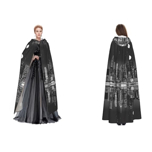 UENFFKDAP Umhang mit Kapuze für Damen, Herren, Erwachsene, mit Kapuze, für Halloween, Cosplay, Party, Kostüme UENFFKDAP Umhang mit Kapuze für Damen, Herren, Erwachsene, mit Kapuze, für Halloween, Cosplay, Party, Kostüme von UENFFKDAP
