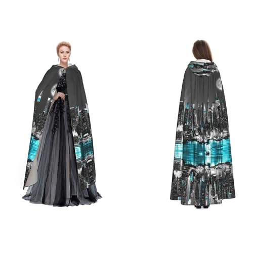 UENFFKDAP Umhang mit Kapuze für Damen, Herren, Erwachsene, mit Kapuze, für Halloween, Cosplay, Party, Kostüme UENFFKDAP Umhang mit Kapuze für Damen, Herren, Erwachsene, mit Kapuze, für Halloween, Cosplay, Party, Kostüme von UENFFKDAP