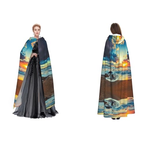 UENFFKDAP Umhang mit Kapuze für Damen, Herren, Erwachsene, mit Kapuze, für Halloween, Cosplay, Party, Kostüme UENFFKDAP Umhang mit Kapuze für Damen, Herren, Erwachsene, mit Kapuze, für Halloween, Cosplay, Party, Kostüme von UENFFKDAP