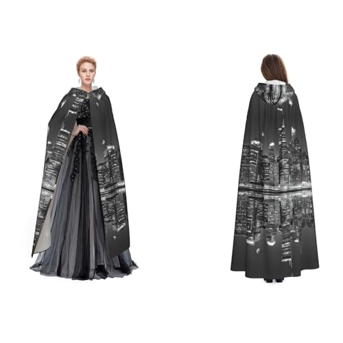 UENFFKDAP Umhang mit Kapuze für Damen, Herren, Erwachsene, mit Kapuze, für Halloween, Cosplay, Party, Kostüme UENFFKDAP Umhang mit Kapuze für Damen, Herren, Erwachsene, mit Kapuze, für Halloween, Cosplay, Party, Kostüme von UENFFKDAP