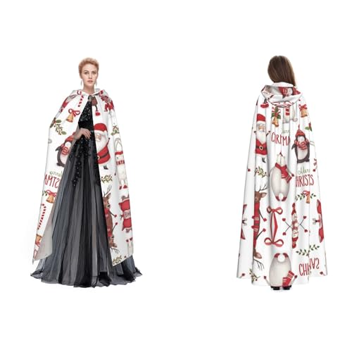 UENFFKDAP Umhang mit Kapuze für Damen, Herren, Erwachsene, mit Kapuze, für Halloween, Cosplay, Party, Kostüme UENFFKDAP Umhang mit Kapuze für Damen, Herren, Erwachsene, mit Kapuze, für Halloween, Cosplay, Party, Kostüme von UENFFKDAP