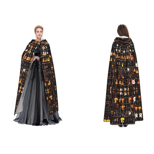 UENFFKDAP Umhang mit Kapuze für Damen, Herren, Erwachsene, mit Kapuze, für Halloween, Cosplay, Party, Kostüme UENFFKDAP Umhang mit Kapuze für Damen, Herren, Erwachsene, mit Kapuze, für Halloween, Cosplay, Party, Kostüme von UENFFKDAP