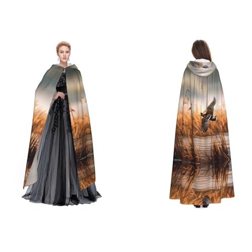 UENFFKDAP Umhang mit Kapuze für Damen, Herren, Erwachsene, mit Kapuze, für Halloween, Cosplay, Party, Kostüme UENFFKDAP Umhang mit Kapuze für Damen, Herren, Erwachsene, mit Kapuze, für Halloween, Cosplay, Party, Kostüme von UENFFKDAP
