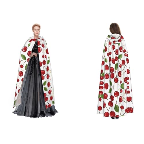 UENFFKDAP Umhang mit Kapuze für Damen, Herren, Erwachsene, volle Länge, mit Kapuze, für Halloween, Cosplay, Party, Kostüme, Rot UENFFKDAP Umhang mit Kapuze für Damen, Herren, Erwachsene, volle Länge, mit Kapuze, für Halloween, Cosplay, Party, Kostüme, Rot von UENFFKDAP