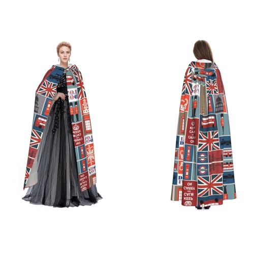 UENFFKDAP Umhang mit Kapuze für Damen, Herren, Erwachsene, volle Länge, mit Kapuze, für Halloween, Cosplay, Party, Kostüme UENFFKDAP Umhang mit Kapuze für Damen, Herren, Erwachsene, volle Länge, mit Kapuze, für Halloween, Cosplay, Party, Kostüme von UENFFKDAP
