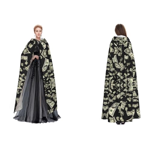 UENFFKDAP Umhang mit Kapuze für Damen, Herren, Erwachsene, volle Länge, mit Kapuze, für Halloween, Cosplay, Party, Kostüme UENFFKDAP Umhang mit Kapuze für Damen, Herren, Erwachsene, volle Länge, mit Kapuze, für Halloween, Cosplay, Party, Kostüme von UENFFKDAP
