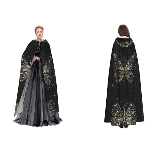 UENFFKDAP Umhang mit Kapuze für Damen, Herren, Erwachsene, volle Länge, mit Kapuze, für Halloween, Cosplay, Party, Kostüme UENFFKDAP Umhang mit Kapuze für Damen, Herren, Erwachsene, volle Länge, mit Kapuze, für Halloween, Cosplay, Party, Kostüme von UENFFKDAP