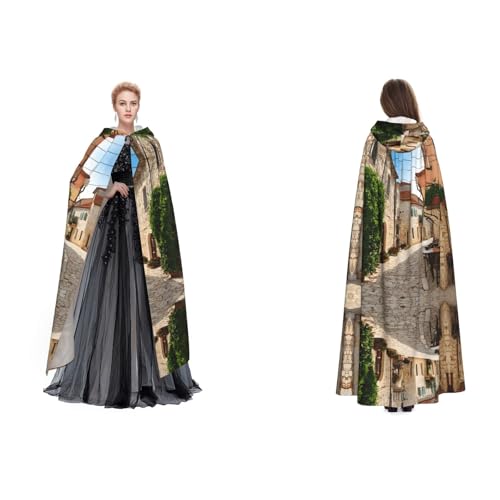 UENFFKDAP Umhang mit Kapuze für Damen, Herren, Erwachsene, volle Länge, mit Kapuze, für Halloween, Cosplay, Party, Kostüme UENFFKDAP Umhang mit Kapuze für Damen, Herren, Erwachsene, volle Länge, mit Kapuze, für Halloween, Cosplay, Party, Kostüme von UENFFKDAP