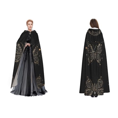 UENFFKDAP Umhang mit Kapuze für Damen, Herren, Erwachsene, volle Länge, mit Kapuze, für Halloween, Cosplay, Party, Kostüme UENFFKDAP Umhang mit Kapuze für Damen, Herren, Erwachsene, volle Länge, mit Kapuze, für Halloween, Cosplay, Party, Kostüme von UENFFKDAP