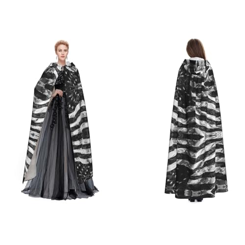 UENFFKDAP Umhang mit Kapuze für Damen, Herren, Erwachsene, volle Länge, mit Kapuze, für Halloween, Cosplay, Party, Kostüme UENFFKDAP Umhang mit Kapuze für Damen, Herren, Erwachsene, volle Länge, mit Kapuze, für Halloween, Cosplay, Party, Kostüme von UENFFKDAP
