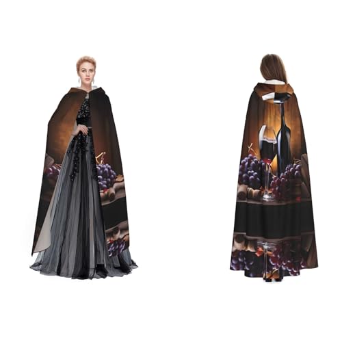 UENFFKDAP Umhang mit Kapuze für Damen, Herren, Erwachsene, volle Länge, mit Kapuze, für Halloween, Cosplay, Party, Kostüme UENFFKDAP Umhang mit Kapuze für Damen, Herren, Erwachsene, volle Länge, mit Kapuze, für Halloween, Cosplay, Party, Kostüme von UENFFKDAP