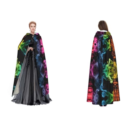 UENFFKDAP Umhang mit Kapuze für Damen, Herren, Erwachsene, volle Länge, mit Kapuze, für Halloween, Cosplay, Party, Kostüme UENFFKDAP Umhang mit Kapuze für Damen, Herren, Erwachsene, volle Länge, mit Kapuze, für Halloween, Cosplay, Party, Kostüme von UENFFKDAP