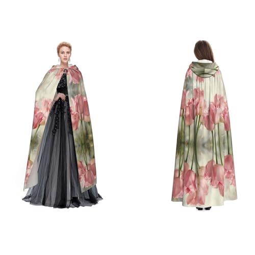 UENFFKDAP Umhang mit Kapuze für Damen, Herren und Erwachsene, mit Kapuze, für Halloween, Cosplay, Party, Kostüme, Rosa UENFFKDAP Umhang mit Kapuze für Damen, Herren und Erwachsene, mit Kapuze, für Halloween, Cosplay, Party, Kostüme, Rosa von UENFFKDAP