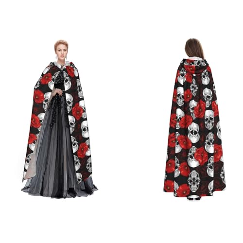 UENFFKDAP Umhang mit Kapuze für Damen, Herren und Erwachsene, mit Kapuze für Halloween, Cosplay, Party, Kostüme UENFFKDAP Umhang mit Kapuze für Damen, Herren und Erwachsene, mit Kapuze für Halloween, Cosplay, Party, Kostüme von UENFFKDAP