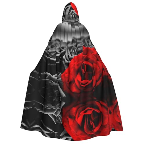 UENFFKDAP Umhang mit Kapuze für Erwachsene, Schwarz / Weiß / Rot / Rot / Schwarz / Weiß / Rot UENFFKDAP Umhang mit Kapuze für Erwachsene, Schwarz / Weiß / Rot / Rot / Schwarz / Weiß / Rot von UENFFKDAP