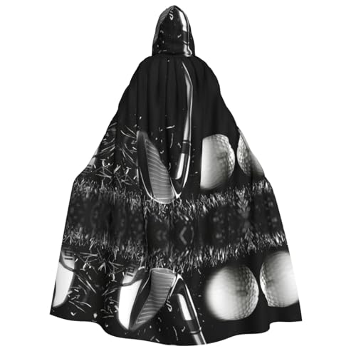 UENFFKDAP Umhang mit Kapuze für Erwachsene, Schwarz und Weiß, für Halloween, Kostüme, Party-Dekoration für Damen und Herren, weich und elastisch von UENFFKDAP