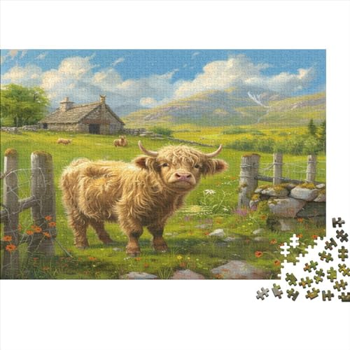 Cute Little Kuh Puzzle 1000 Teile Puzzles Für Erwachsene Klassische Puzzles 1000 Teile Erwachsene Puzzlespiel Erwachsene 1000 Teile Erwachsenen Puzzlespiel Puzzel 1000pcs (75x50cm) von UFAZEHDNS