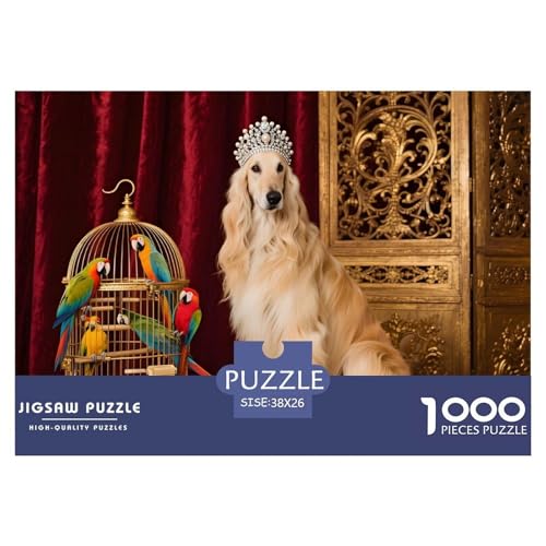 Afghanischer Windhund Puzzle 1000 Teile Für Erwachsene & Jugendliche – Anspruchsvolles Haustierhund Jigsaw Mit Robusten, Passgenauen Teilen – Geschenkbox Inklusive 38x26cm/1000pcs von UFVZBNFAN