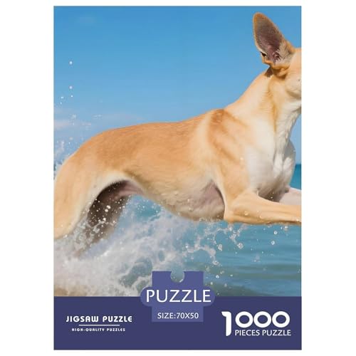 Anspruchsvolles Pharaonenhund Puzzle 1000 Teile – Kreatives Haustierhund Jigsaw Für Familie – Premium Karton, Geschenkfertig & Entspannendes Spielerlebnis 70x50cm/1000pcs von UFVZBNFAN