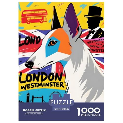 Barsoi Puzzle 1000 Teile Für Erwachsene – Anspruchsvolles Haustierhund Spiel – Premium Qualität, Farbenfrohes Poster & Schöne Verpackung 38x26cm/1000pcs von UFVZBNFAN