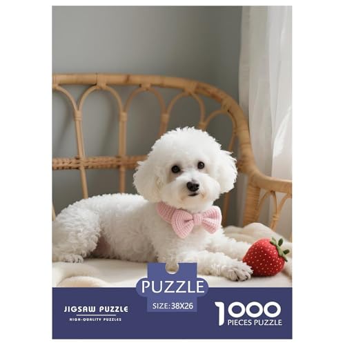 Bichon Frisé Puzzle 1000 Teile – Anspruchsvolles Haustierhund Motiv – 1000 Teile Für Erwachsene & Kinder Ab 12 – Poster & Hochwertige Geschenkverpackung 38x26cm/1000pcs Bichon Frisé Puzzle 1000 Teile – Anspruchsvolles Haustierhund Motiv – 1000 Teile Für Erwachsene & Kinder Ab 12 – Poster & Hochwertige Geschenkverpackung 38x26cm/1000pcs von UFVZBNFAN