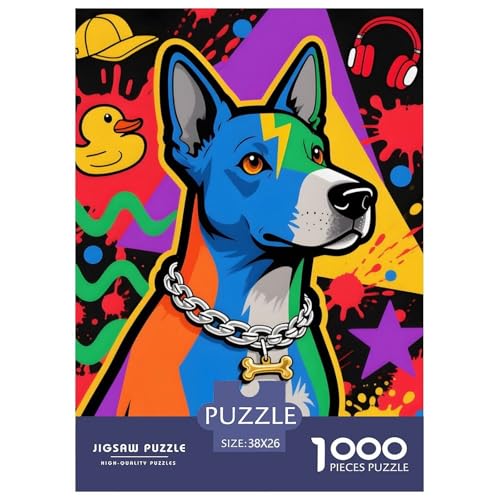 Blue Paul Terrier Puzzle 1000 Teile Haustierhund – Premium Karton, Dicke Teile, Entspannendes Gehirntraining Für Erwachsene & Jugendliche, Poster & Geschenkbox 38x26cm/1000pcs Blue Paul Terrier Puzzle 1000 Teile Haustierhund – Premium Karton, Dicke Teile, Entspannendes Gehirntraining Für Erwachsene & Jugendliche, Poster & Geschenkbox 38x26cm/1000pcs von UFVZBNFAN